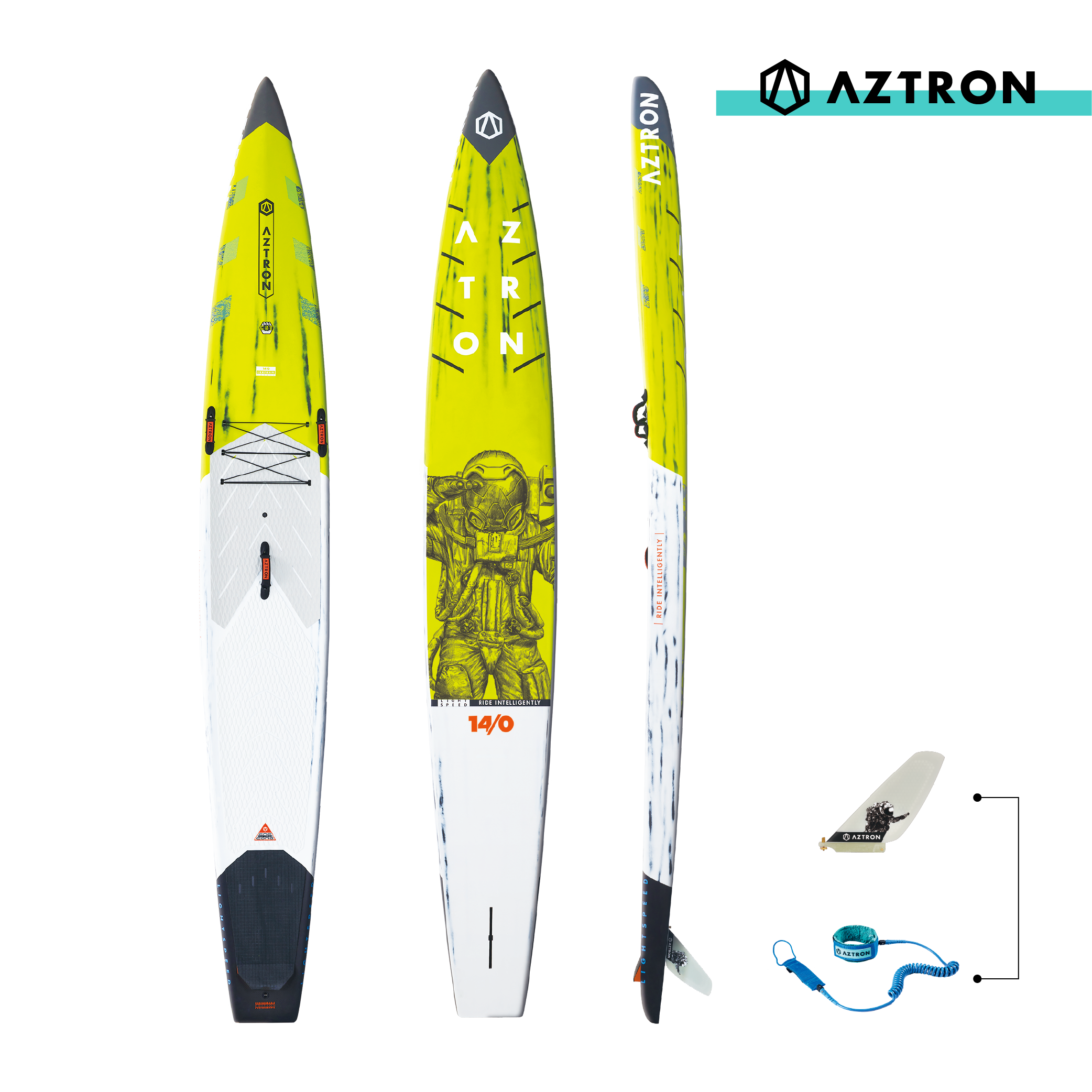 AZTRON LIGHTSPEED Carbon Race 14'0" ALL-WATER Hardboard , 427x59x21cm, Volumen 290L