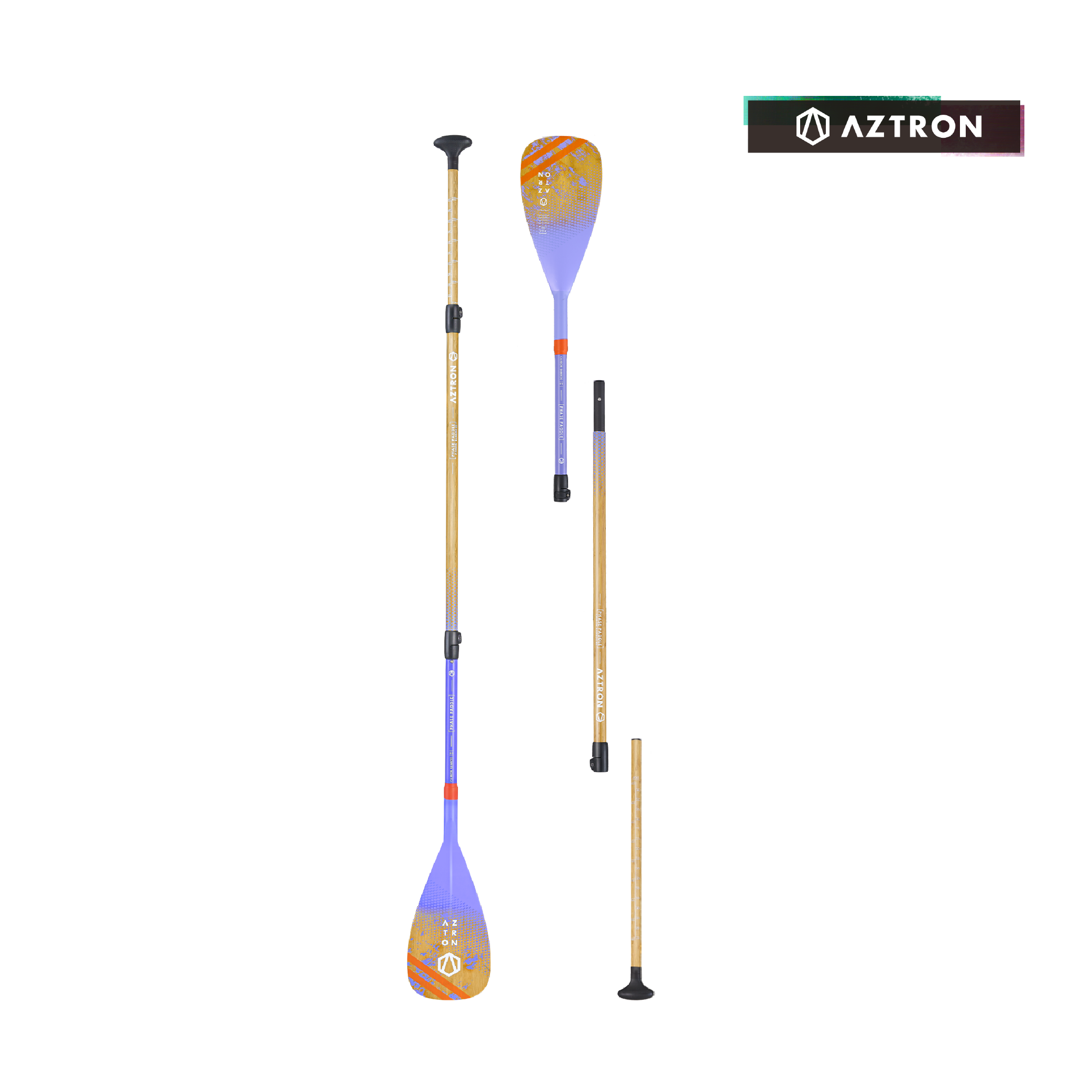 AZTRON PHASE 2.0 Bamboo Carbon Paddel 3-teilig